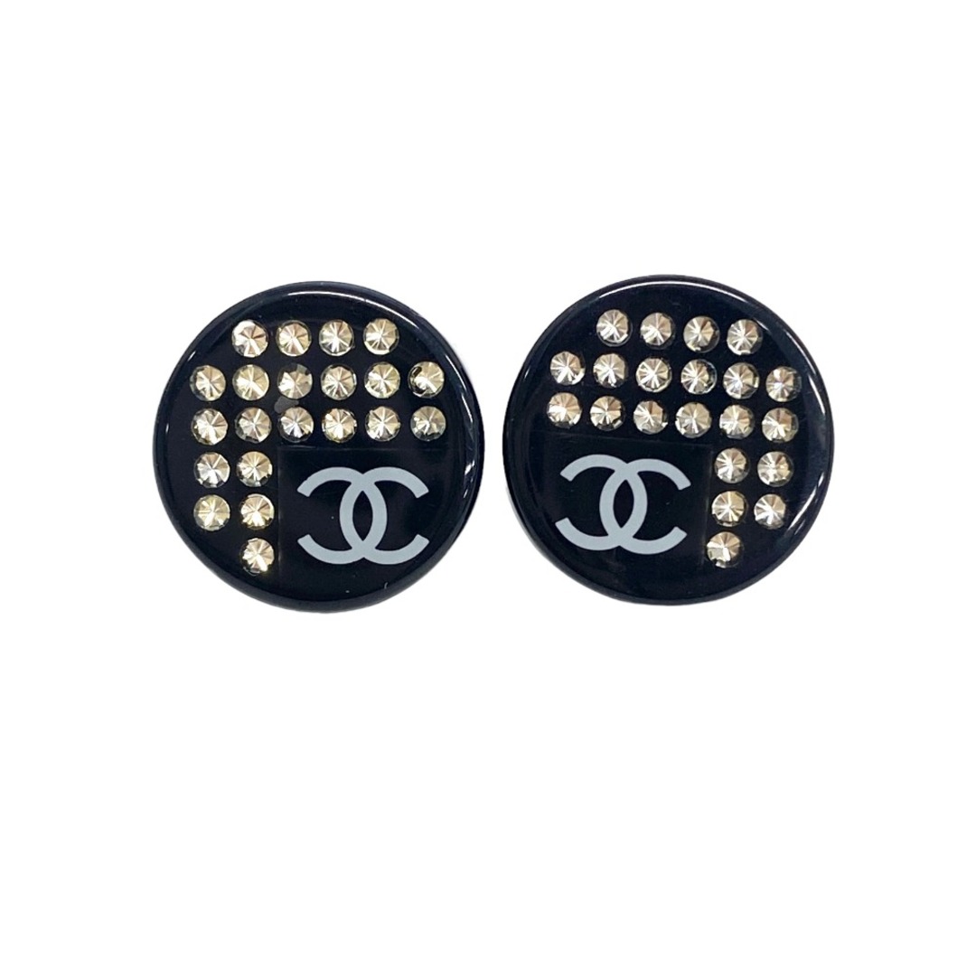 CHANEL(シャネル)の[USED/中古]CHANEL シャネル ピアス ココマーク ラインストーン 丸 ブラック 05P 中古 tdc-000145-4c レディースのアクセサリー(ピアス)の商品写真