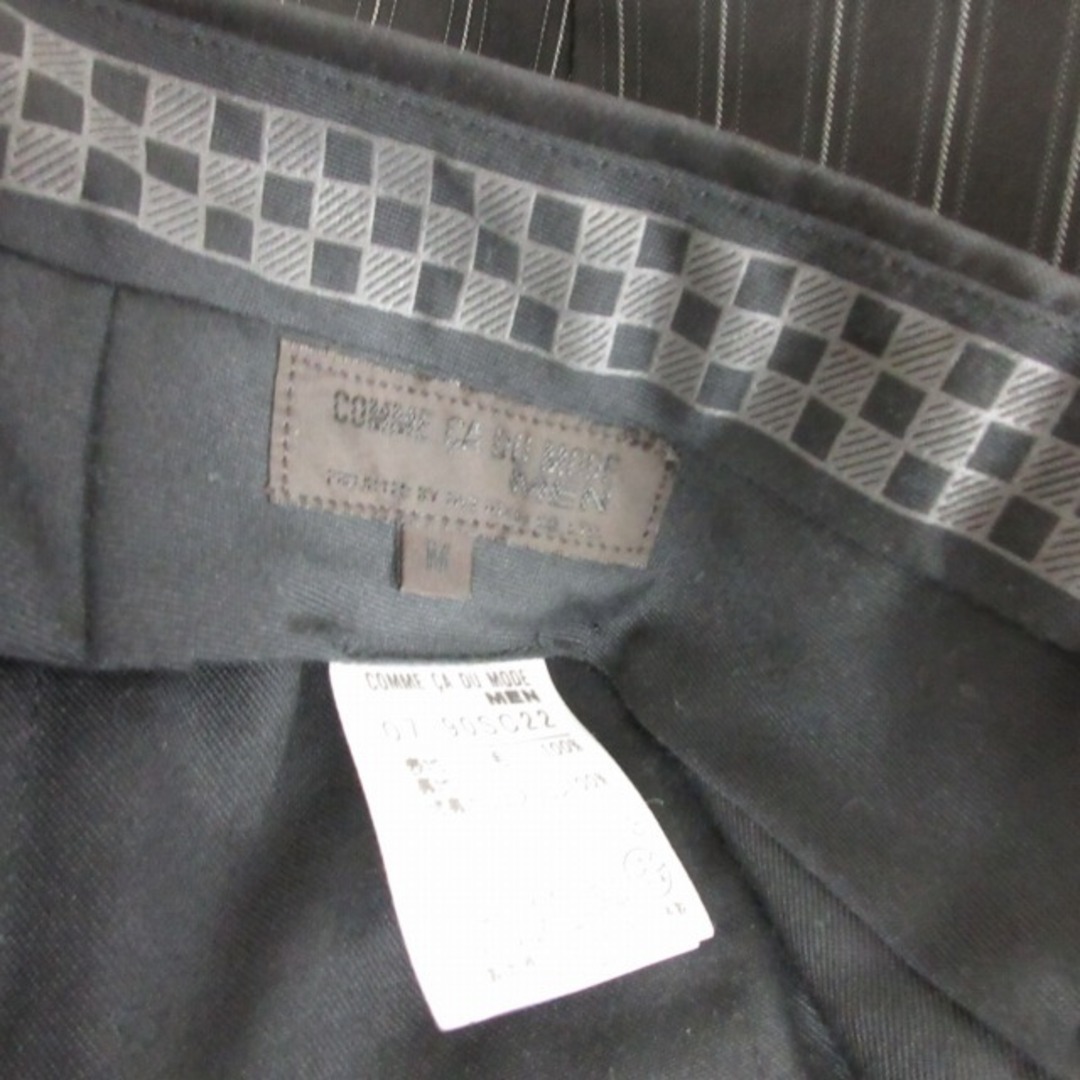 COMME CA DU MODE(コムサデモード)のコムサデモード スーツ セットアップ センターベント ブラック 黒 M STK メンズのスーツ(セットアップ)の商品写真