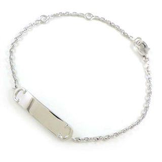 カルティエ(Cartier)のカルティエ Cartier ブレスレット アイデンティティ プレート 2C C2 K18WG 【中古】(ブレスレット/バングル)