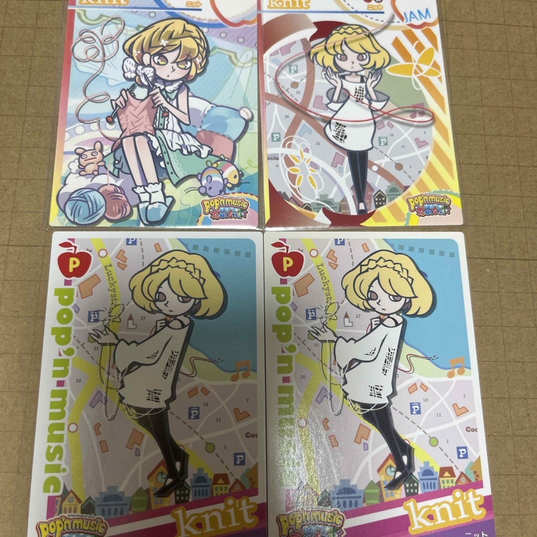 ポップンミュージック ノーマルカード ニットの通販 by カード ポップンミュージック ノーマルカード ニットの通販 by カード