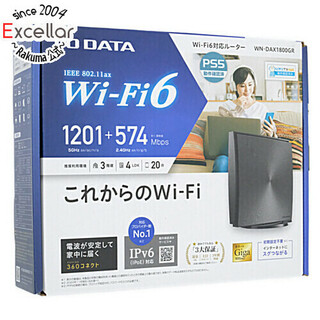 アイオーデータ(IODATA)のI-O DATA製　Wi-Fi 6 対応 無線LANルーター　WN-DAX1800GR(PC周辺機器)