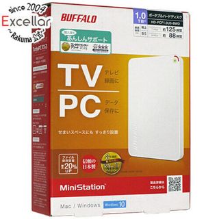 バッファロー(Buffalo)の【新品(開封のみ・箱きず・やぶれ)】 BUFFALO製PortableHD　HD-PCF1.0U3-BWD　1TB(PC周辺機器)