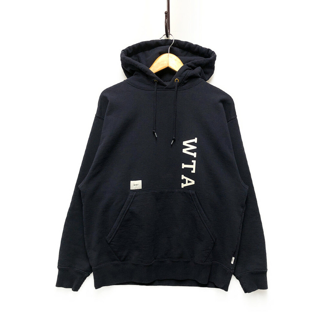 W)taps(ダブルタップス)のWTAPS ダブルタップス 23SS 231ATDT-CSM01 DESIGN 01 / HOODY / COTTON. COLLEGE ロゴ スウェット パーカー サイズ2 正規品 / 33411 メンズのトップス(パーカー)の商品写真