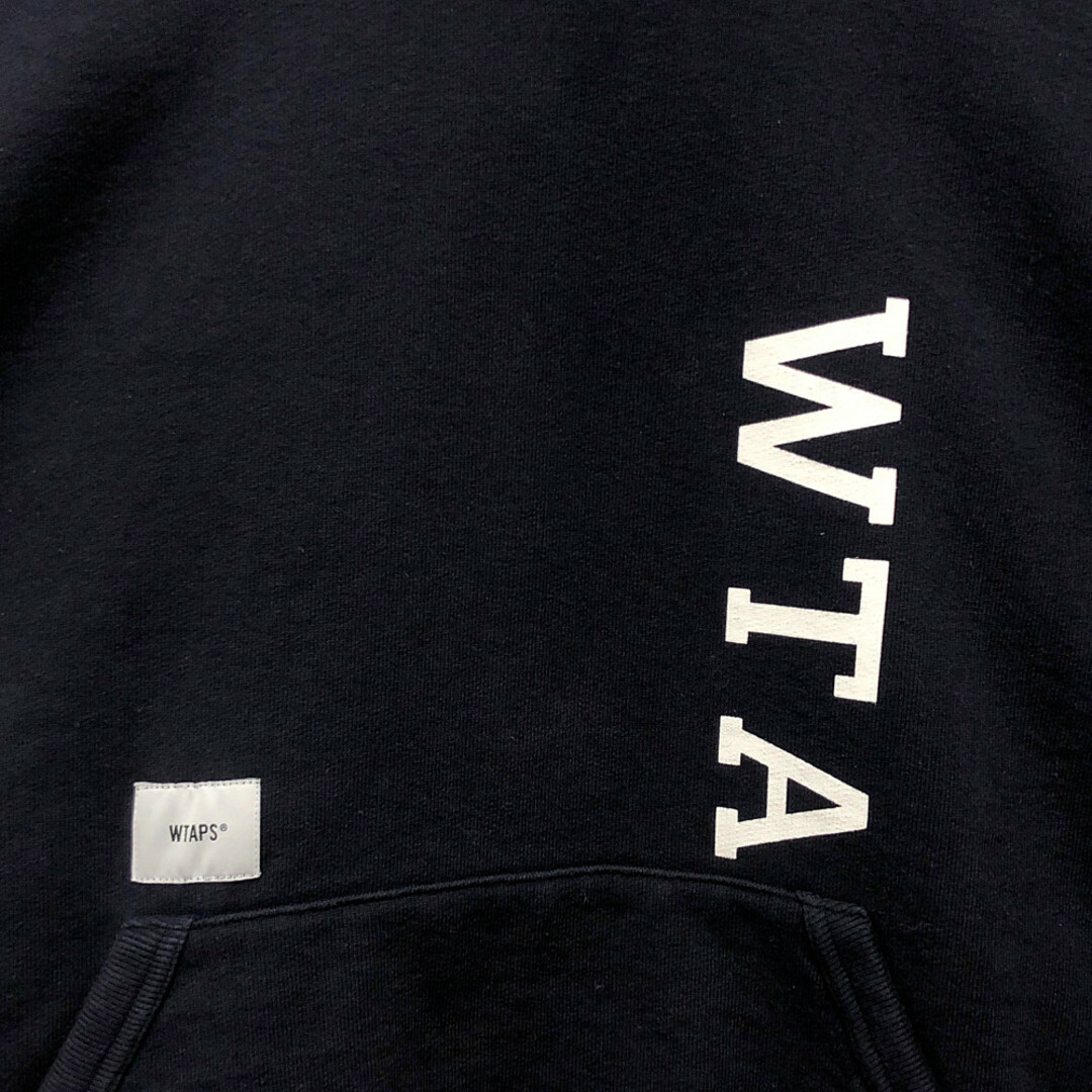 W)taps(ダブルタップス)のWTAPS ダブルタップス 23SS 231ATDT-CSM01 DESIGN 01 / HOODY / COTTON. COLLEGE ロゴ スウェット パーカー サイズ2 正規品 / 33411 メンズのトップス(パーカー)の商品写真