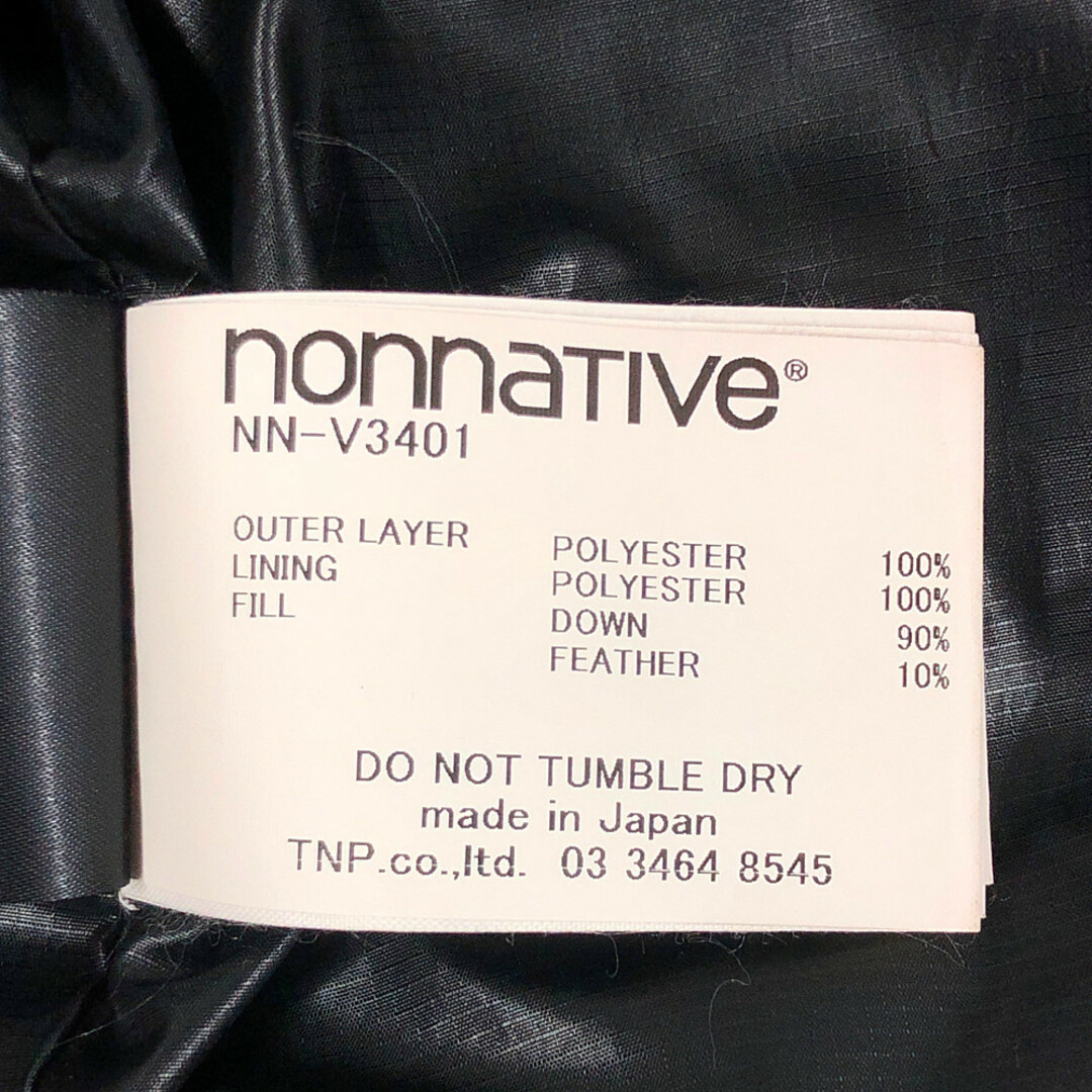 nonnative(ノンネイティブ)のNONNATIVE ノンネイティブ NN-V3401 HIKER DOWN VEST POLY WEATHER フード ダウンベスト ネイビー サイズ2 正規品 / 33370 メンズのジャケット/アウター(ダウンベスト)の商品写真