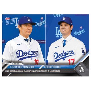 トップス(Topps)の大谷翔平と山本由伸のペアカード(スポーツ選手)