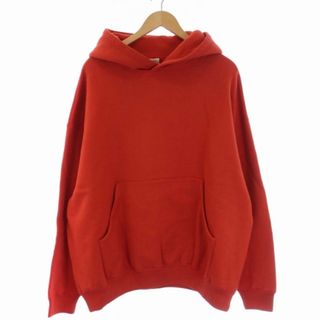 GOLD SUVIN COTTON SWEAT PARKA L オレンジ(パーカー)