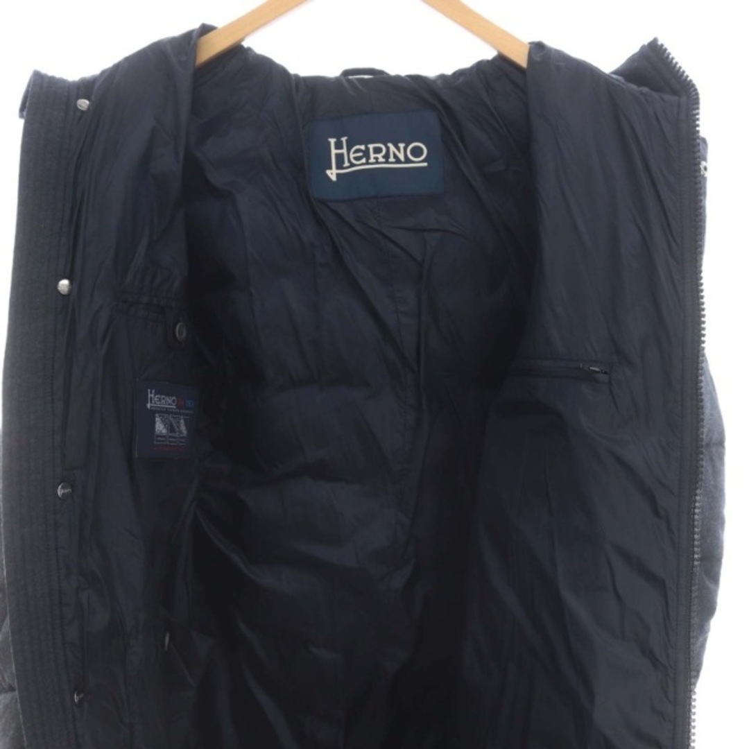 HERNO(ヘルノ)のヘルノ 中綿コート フード 総裏地 50 チャコールグレー PC0090U メンズのジャケット/アウター(その他)の商品写真