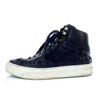 ジミーチュウ(JIMMY CHOO)のジミーチュウ ARGYLE スニーカー ハイカット スタースタッズ 43 紺(スニーカー)