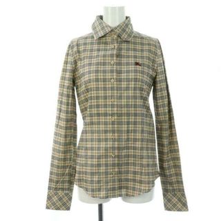 バーバリーブルーレーベル(BURBERRY BLUE LABEL)のバーバリーブルーレーベル ノバチェック 長袖 シャツ ブラウス 前開き 38(シャツ/ブラウス(長袖/七分))