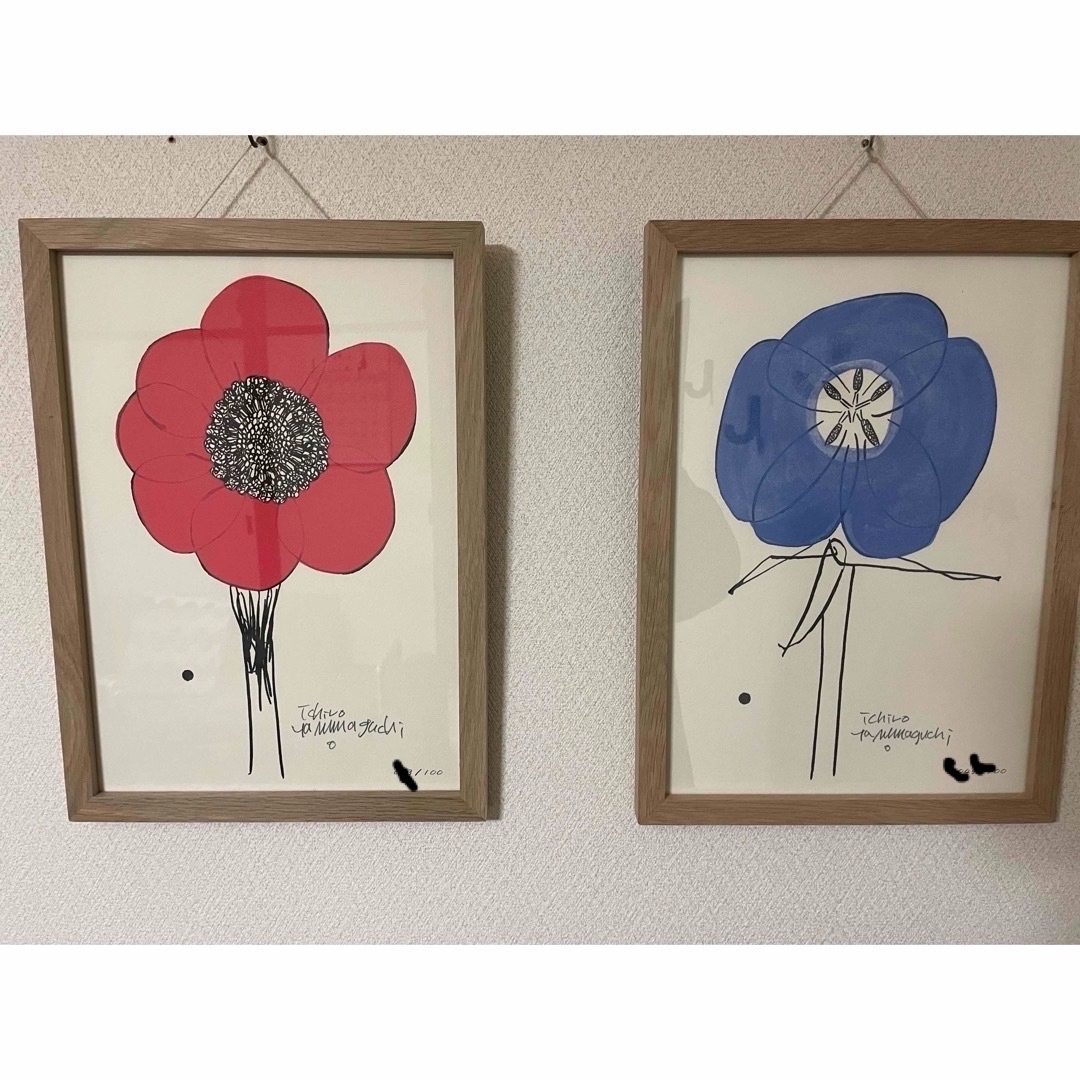 IDEE - 山口一郎 / Giclee(ジクレー印刷)赤い花+青い花 S/ の IDEE - 山口一郎 / Giclee(ジクレー印刷)赤い花+青い花 S/ の