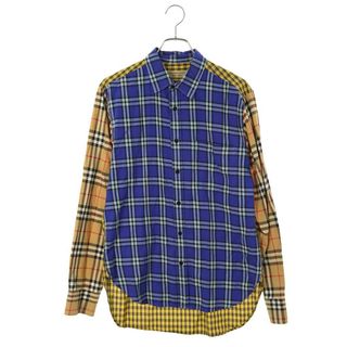 バーバリー(BURBERRY)のバーバリー  8002553 切替チェック柄長袖シャツ メンズ M(シャツ)