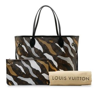 ルイヴィトン(LOUIS VUITTON)の美品 ルイ ヴィトン モノグラム カモフラージュ ネヴァーフルMM リーグ オブ レジェンド トートバッグ M45201 PVC レディース LOUIS VUITTON 【228-35829】(トートバッグ)