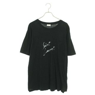 サンローラン(Saint Laurent)のサンローランパリ  480406 YB1GN シグネチャーロゴプリントTシャツ メンズ S(Tシャツ/カットソー(半袖/袖なし))