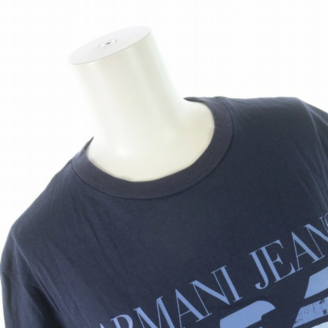 ARMANI JEANS(アルマーニジーンズ)のARMANI JEANS Tシャツ クルーネック 半袖 ロゴ XS 紺 メンズのトップス(Tシャツ/カットソー(半袖/袖なし))の商品写真