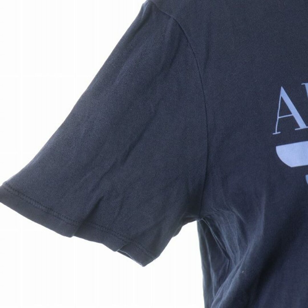 ARMANI JEANS(アルマーニジーンズ)のARMANI JEANS Tシャツ クルーネック 半袖 ロゴ XS 紺 メンズのトップス(Tシャツ/カットソー(半袖/袖なし))の商品写真