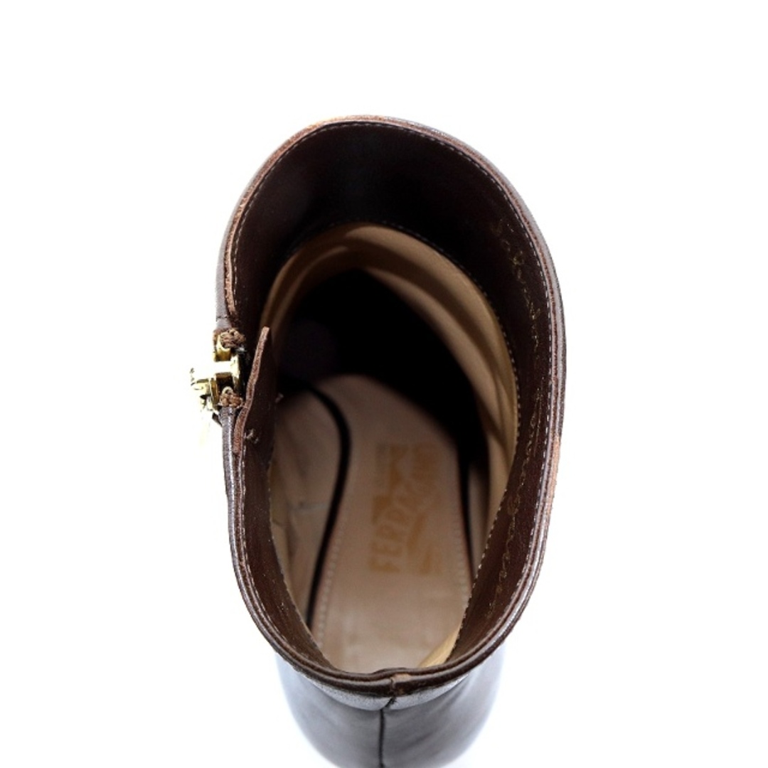 Salvatore Ferragamo(サルヴァトーレフェラガモ)のサルヴァトーレフェラガモ ショートブーツ ヴァラ 24.5cm  レディースの靴/シューズ(ブーツ)の商品写真