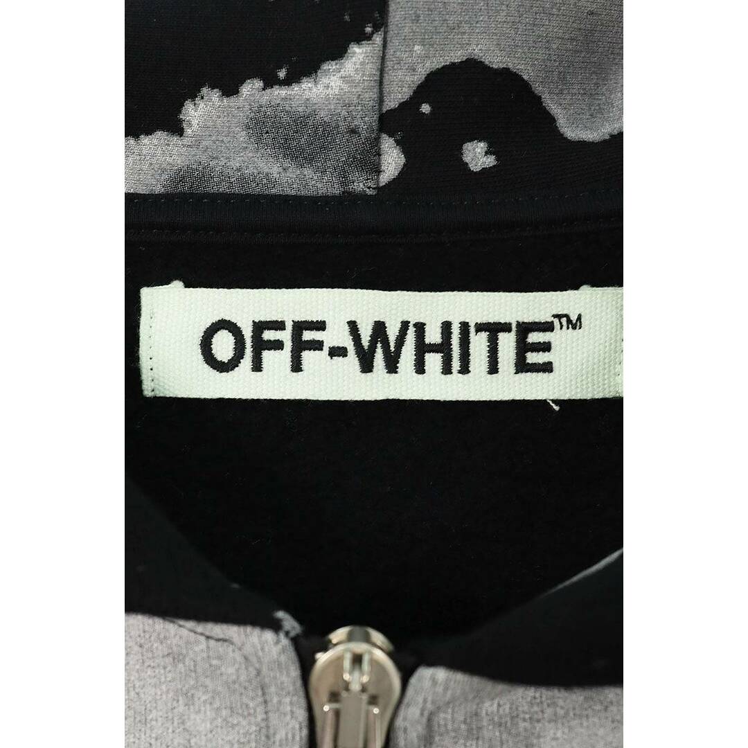 OFF-WHITE(オフホワイト)のオフホワイト ペインタージップアップパーカー メンズ S メンズのトップス(パーカー)の商品写真