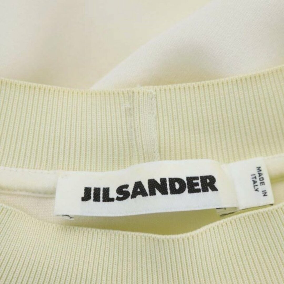 Jil Sander(ジルサンダー)のジルサンダー ドルマンスリーブ ワンピース ロング ミモレ丈 五分袖 34 白 レディースのワンピース(ロングワンピース/マキシワンピース)の商品写真