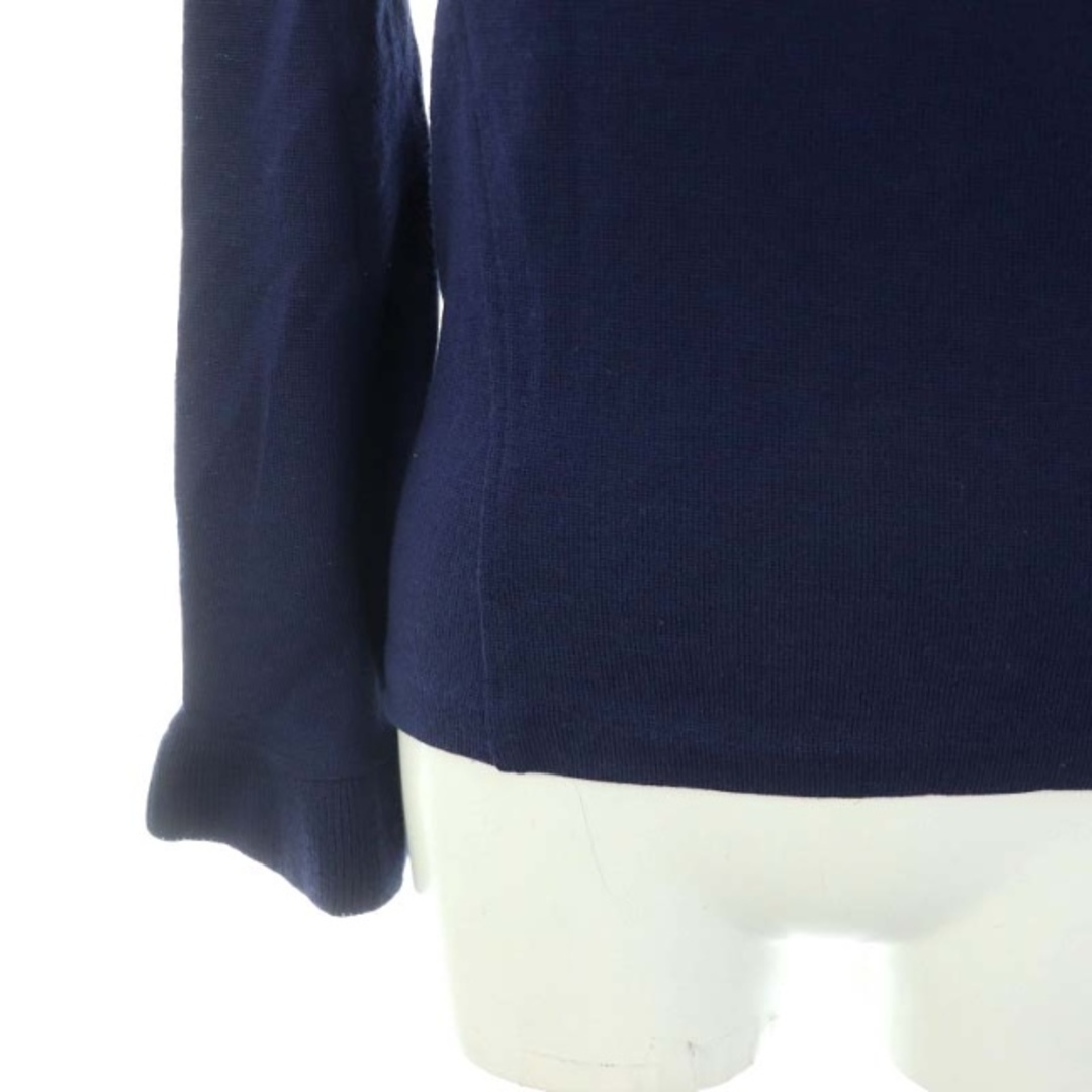agnes b.(アニエスベー)のアニエスベー ウールネックフリルネックニット セーター 長袖 1 青 レディースのトップス(ニット/セーター)の商品写真