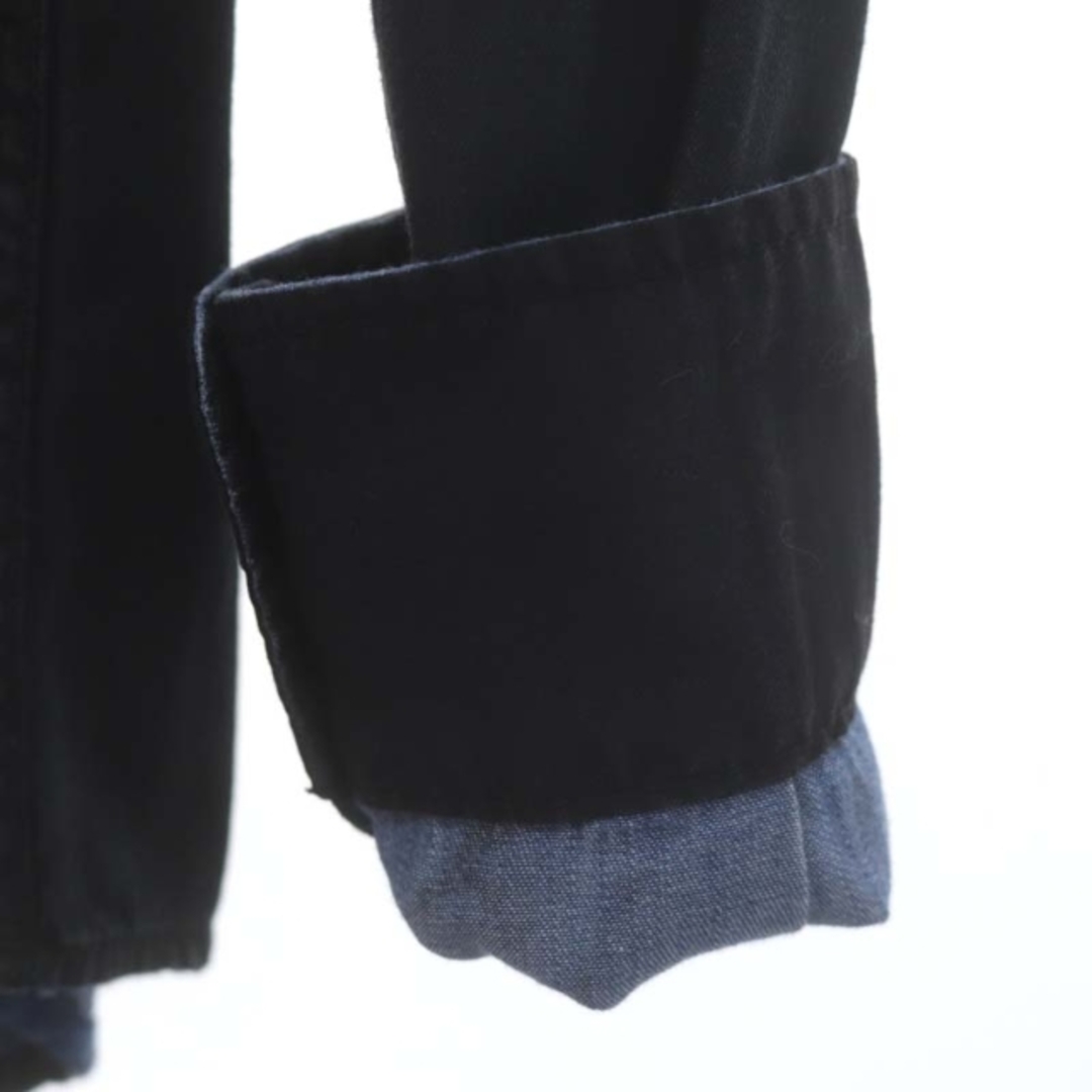 DIESEL(ディーゼル)のディーゼル デニム ウエスタンシャツ 長袖 M ブラック ブルー 黒 青 メンズのトップス(シャツ)の商品写真