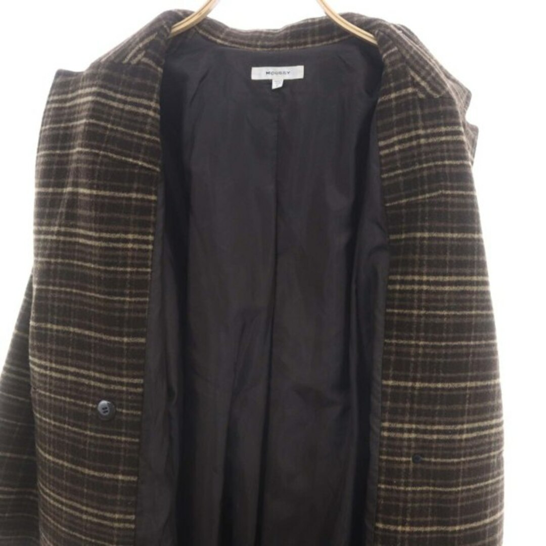 moussy(マウジー)のマウジー ロングコート トレンチ アウター  2 M 茶 ベージュ レディースのジャケット/アウター(トレンチコート)の商品写真
