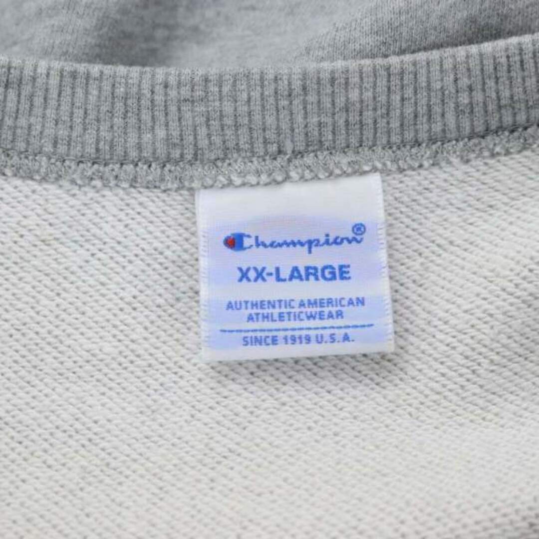 Champion(チャンピオン)のCHAMPION トレーナー スウェット プルオーバー ロゴ刺繍 XXL グレー メンズのトップス(その他)の商品写真