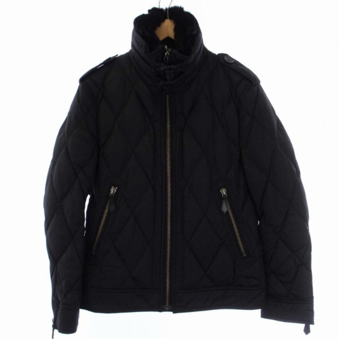 BURBERRY BLACK LABEL(バーバリーブラックレーベル)のBURBERRY BLACK LABEL ダウンジャケット ジップアップ M 黒 メンズのジャケット/アウター(ダウンジャケット)の商品写真