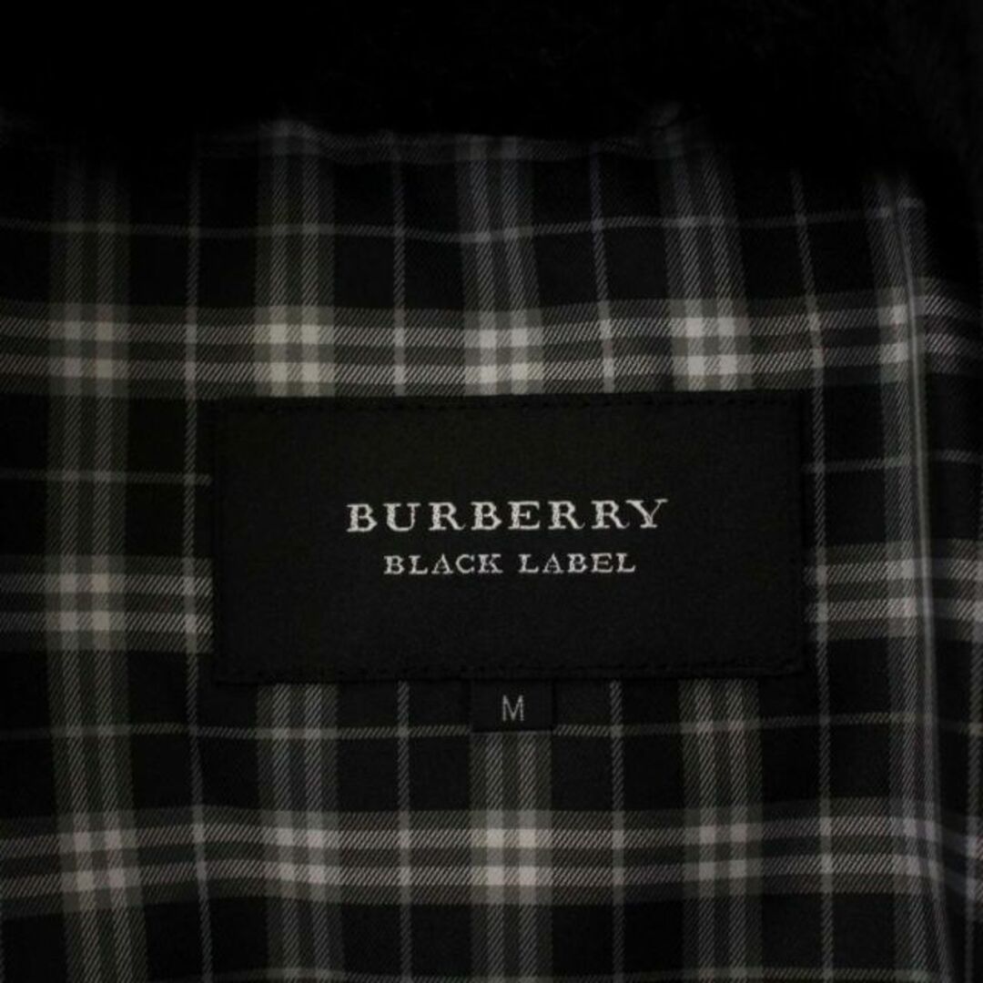 BURBERRY BLACK LABEL(バーバリーブラックレーベル)のBURBERRY BLACK LABEL ダウンジャケット ジップアップ M 黒 メンズのジャケット/アウター(ダウンジャケット)の商品写真