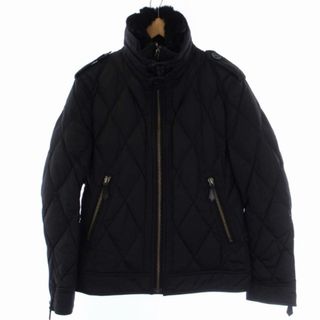 バーバリーブラックレーベル(BURBERRY BLACK LABEL)のBURBERRY BLACK LABEL ダウンジャケット ジップアップ M 黒(ダウンジャケット)