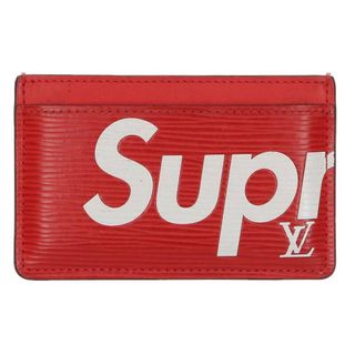 Supreme - シュプリーム ルイヴィトン  LV Porte Carte Simple エピレザーカードケース メンズ