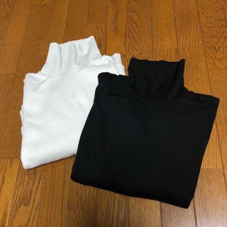 ザラ(ZARA)のZARA 裏起毛 タートルネックトレーナー L 2枚セット(トレーナー/スウェット)