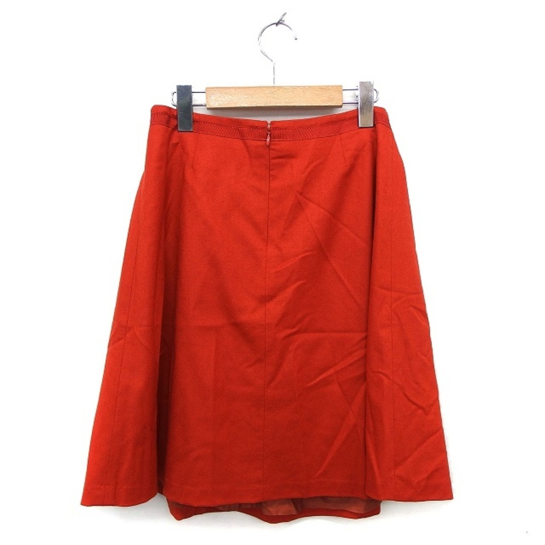トゥモローランドコレクション スカート フレア ひざ丈 ウール タック 36 レディースのスカート(ひざ丈スカート)の商品写真