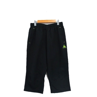 ルコックスポルティフ(le coq sportif)のルコックスポルティフ スポーツウェア クロップド パンツ ロゴ L ブラック 黒(ウェア)