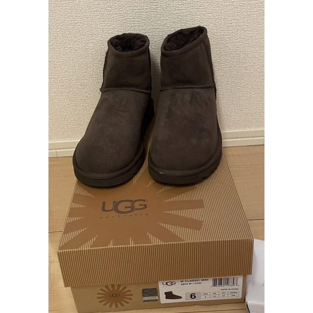 UGG 23.0 アグ ムートンブーツ チョコレート - ブーツ