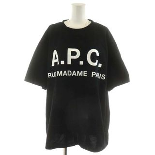 アーペーセー(A.P.C)のアーペーセー エディフィス別注 Tシャツ カットソー 半袖 ロゴ L 黒(Tシャツ(半袖/袖なし))