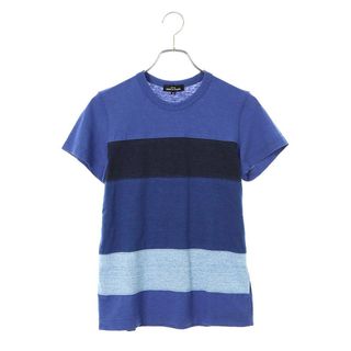 コムデギャルソン(COMME des GARCONS)のトリココムデギャルソン  18SS  TA-T006 AD2017コットンリネンボーダー切替Tシャツ レディース S(Tシャツ(半袖/袖なし))