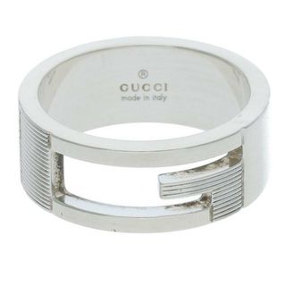 グッチ(Gucci)のグッチ  ブランデッドG オープンワイド シルバーリング レディース 16号/17(リング(指輪))