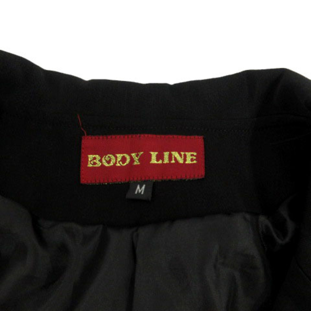 BODYLINE(ボディライン)のボディーライン BODY LINE ジャケット 丸襟 ダブル 袖リボン 黒 M レディースのジャケット/アウター(その他)の商品写真