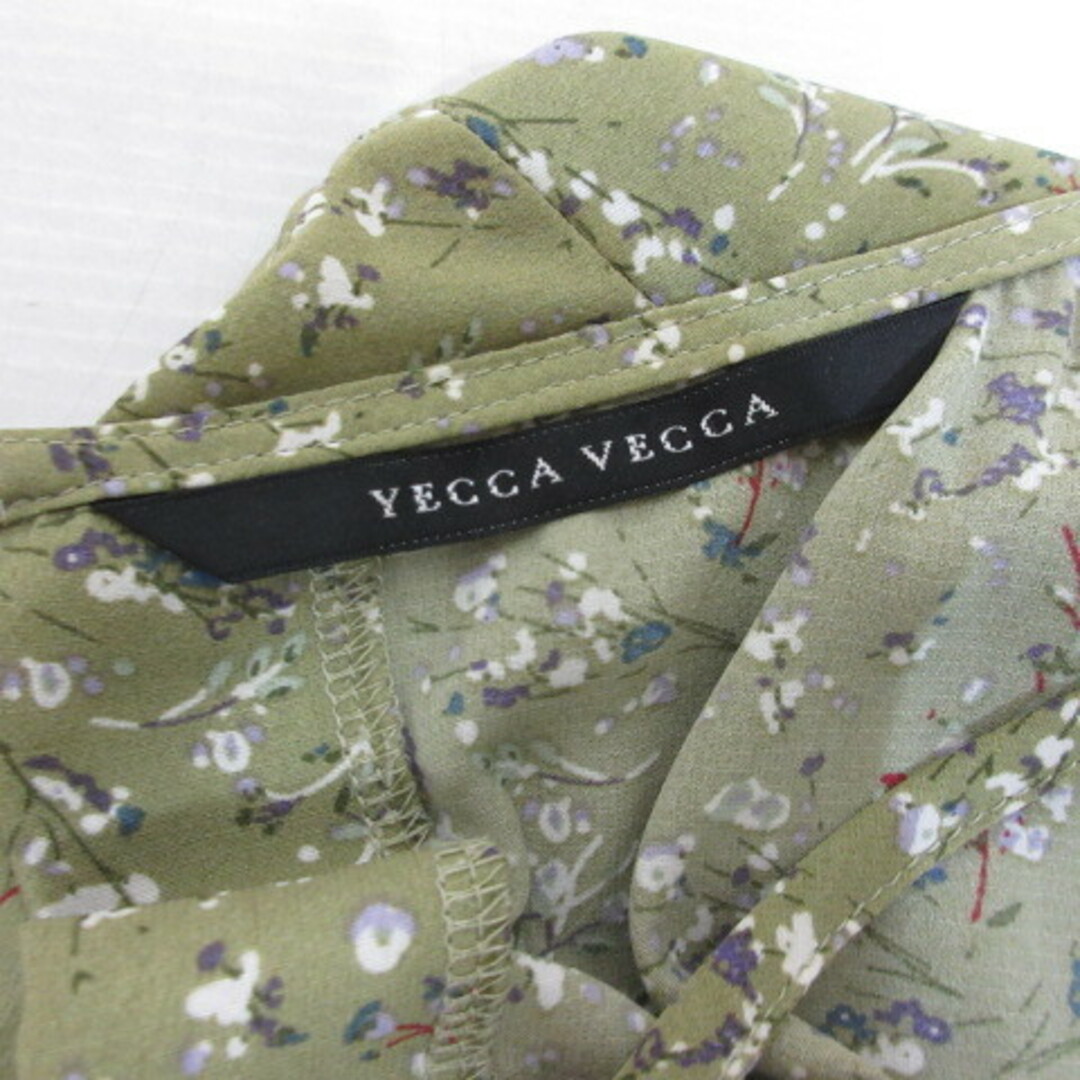 YECCA VECCA(イェッカヴェッカ)のイェッカヴェッカ 美品 ロング ワンピース 花柄 プリーツ F グリーン 緑 レディースのワンピース(ロングワンピース/マキシワンピース)の商品写真