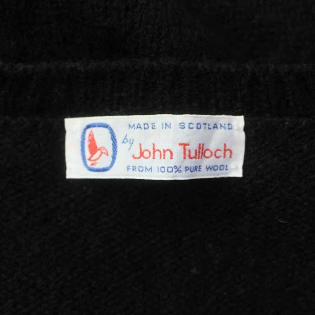 JOHN TULLOCH(ジョンタロック)のジョンタロック John Tulloch ニットカーディガン 長袖 ウール 黒 メンズのトップス(カーディガン)の商品写真