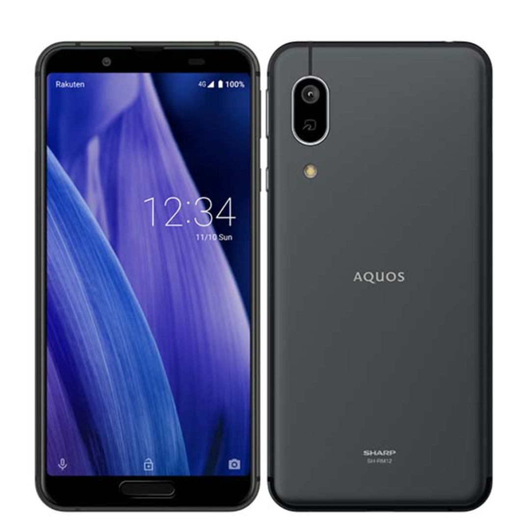 SHARP - 【中古】 AQUOS sense3 lite SH-RM12 ブラック SIMフリー 本体 ...