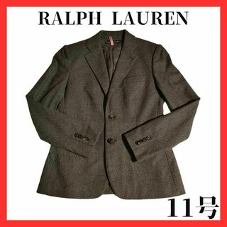 ラルフローレン(Ralph Lauren)のラルフローレン　テーラードジャケット　グレー　カシミヤ　アンゴラ　羊毛　L(テーラードジャケット)