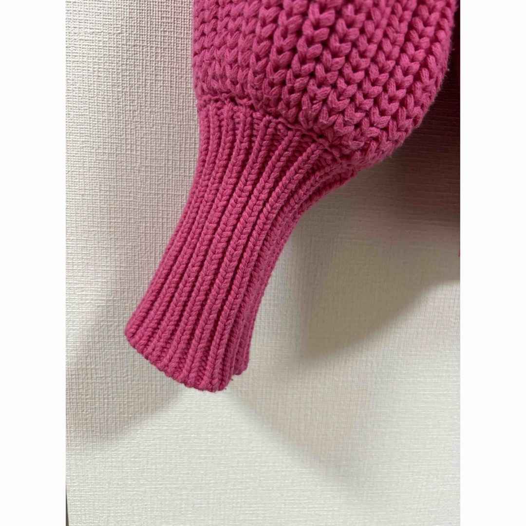 AMAIL(アマイル)のAMAIL Bon bon turtle zip knit アマイル ピンク レディースのトップス(ニット/セーター)の商品写真