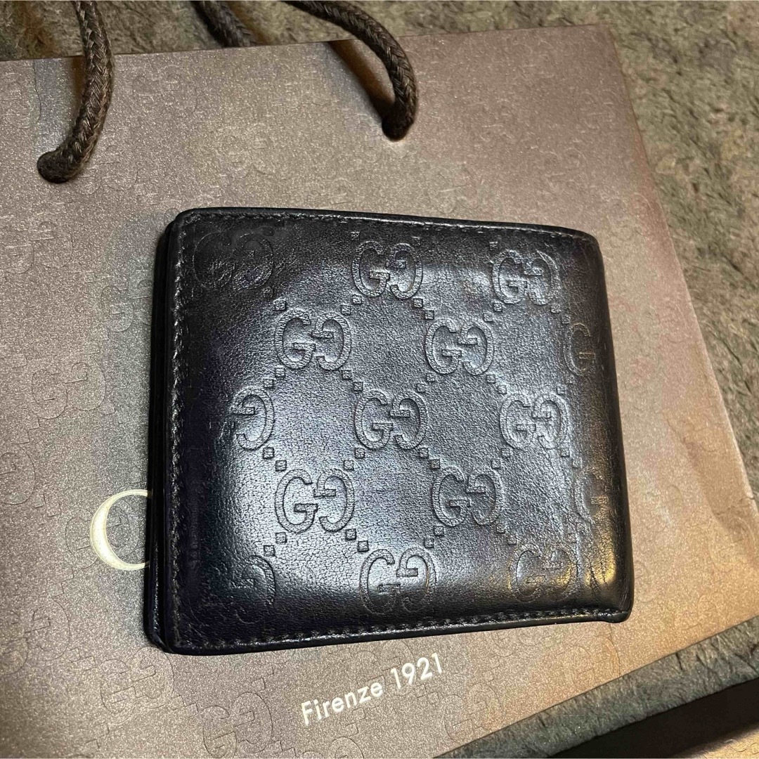 GUCCI - 大人気 グッチ GUCCI 財布 二つ折り グッチシマ レザー GUCCI - 大人気 グッチ GUCCI 財布 二つ折り グッチシマ レザー