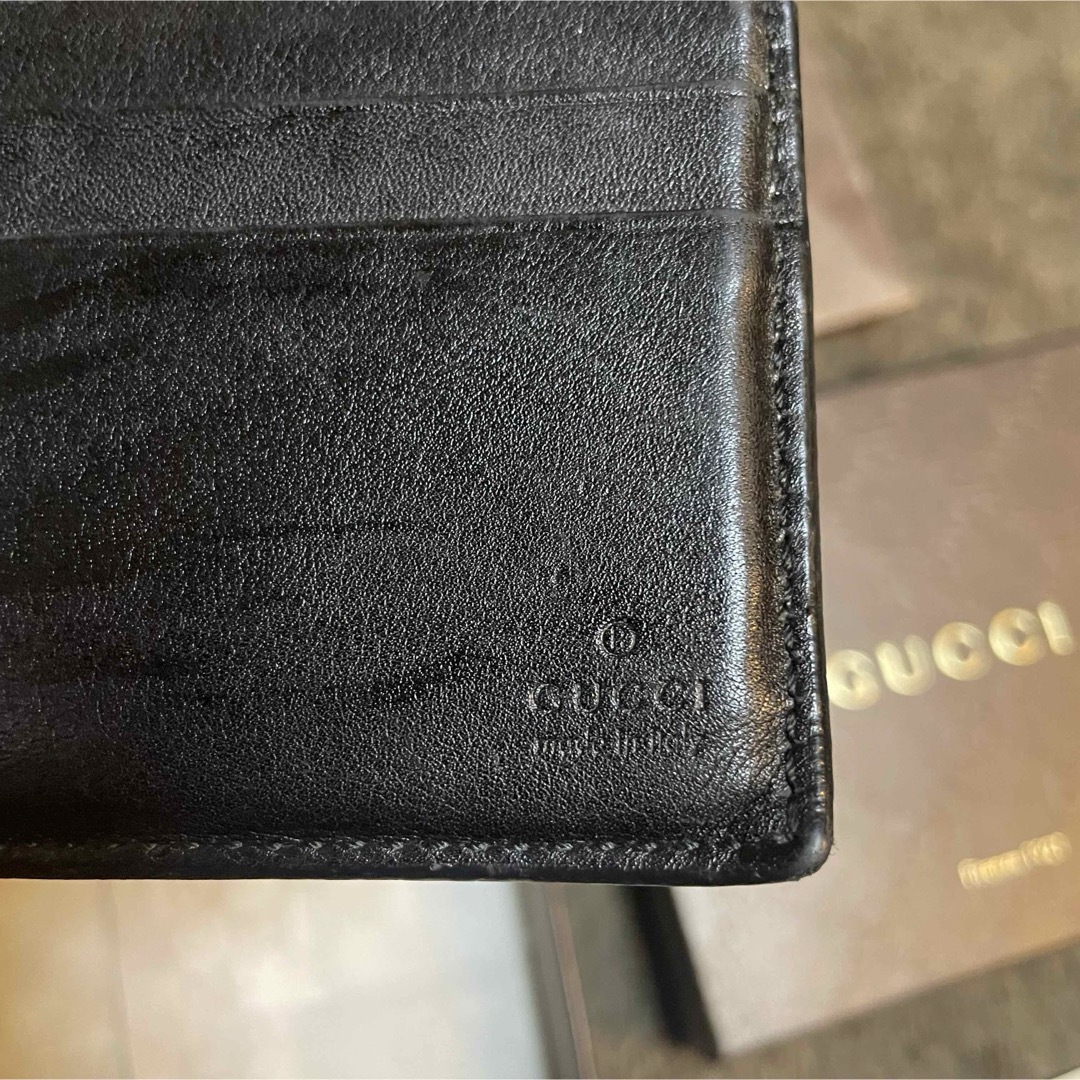 Gucci(グッチ)の大人気 グッチ GUCCI 財布 二つ折り グッチシマ レザー 保証書、箱有 メンズのファッション小物(折り財布)の商品写真
