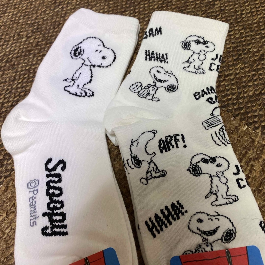 SNOOPY(スヌーピー)の新品 スヌーピー 靴下2足➕カバーソックス1足 レディースのレッグウェア(ソックス)の商品写真