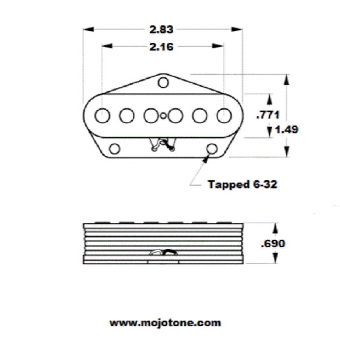 Fender(フェンダー)のMOJO TONE Classic Tele Pickup  ブリッジ用 楽器のギター(パーツ)の商品写真