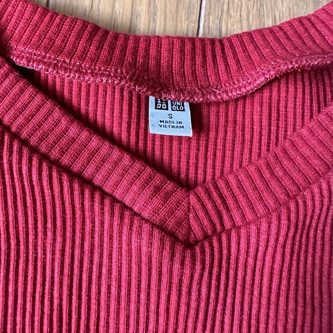 UNIQLO(ユニクロ)のUNIQLO リブカットソー レディースのトップス(カットソー(長袖/七分))の商品写真