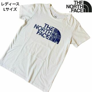 ザノースフェイス(THE NORTH FACE)のTHE NORTH FACE ノースフェイス　白Tシャツ　ペイズリー柄　ロゴ　L(Tシャツ(半袖/袖なし))